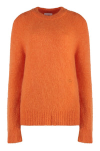 Wool-blend crew-neck sweater